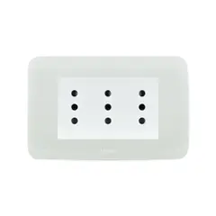 LEXO - Pack 2 Tomacorriente Doble Duplex 10A 250V Blanco -