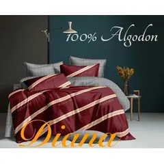 GENERICO - Cubrecama 2 PLAZA BURDEO DE LINEAS Reversible QUILT delgado de Verano