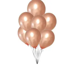 GENERICO - Globos Perlados Color Oro Rosa 10 Unidades 25 Cm