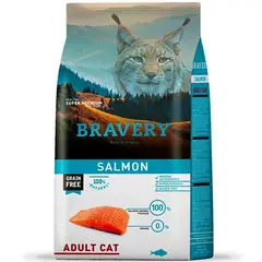 BRAVERY - ALIMENTO DE GATO ADULTO SALMON 7 KG