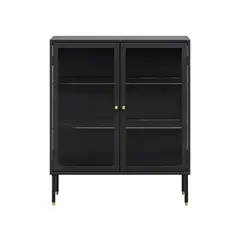 SUR DISEÑO - Vitrina Dawn Baja Vidrio Negro