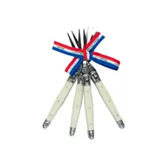 LAGUIOLE - SET 4 TENEDORES CINTA APERITIVO IVORY