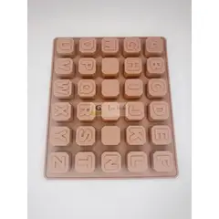 GENERICO - Molde Silicona Para Chocolate Abecedario
