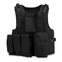 EKOI - Chaleco De Seguridad Porta Placas Airsoft