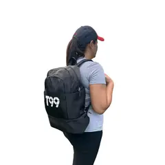 GENERICO - Mochila Escolar de Viaje Gym Multifuncional DiseñoT99 Negro