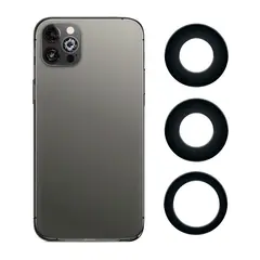 GENERICO - Vidrios de Camaras Trasera Para Iphone 12 Pro + Adhesivo