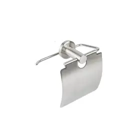TAUMM - Porta Rollo Papel Higiénico Con Tapa De Acero Inoxidable