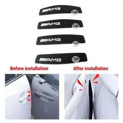 GENERICO - X4 Topes Protectores de Puerta Topes Goma Auto Tunning 0899