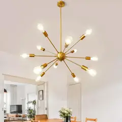 CASA BELLA - Lampara Techo Nordica Átomo 12 Luces Modelo A-12-g