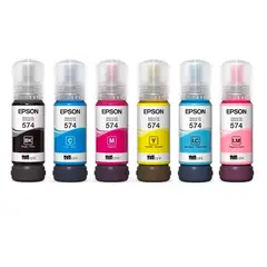 EPSON - Pack X6 Tintas T574 BCMYCLML Genuino L8050 L18050 con iva
