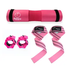 MARCA - Kit de straps de pesas hip thrust Pad y seguros