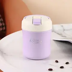 GENERICO - BOTELLA TERMICA CON TAPA 500 ML VIOLETA