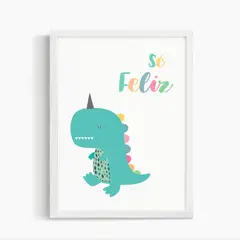DECORACION PAJARITO - Cuadro decoración infantil frase felicidad