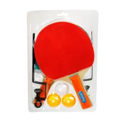GENERICO - Pack Paletas De Ping Pong Red y pelotas