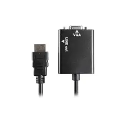 PHILCO - CONVERTIDOR HDMI MACHO A VGA HEMBRA CON SALIDA DE AUDIO