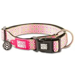 MAX & MOLLY - Collar Perro L Smart Id Retro Pink 25-40kg Max and Molly