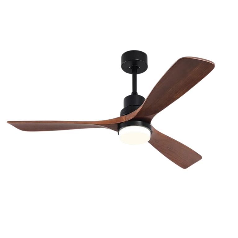Ventilador de Techo 3 Aspas Madera Luz LED 30W