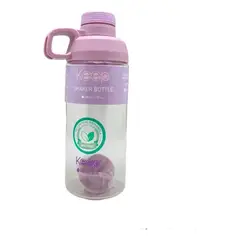 KEEP - Botella De Agua Deportiva Shaker Mezclador 600ml Color Lila