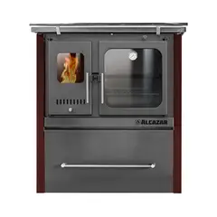 ALCAZAR - Cocina a Leña Europea M80 Burdeo