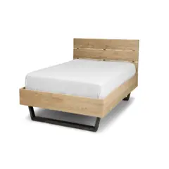 GENERICO - Cama Rëfël plaza y media color natural