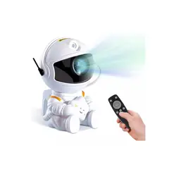 GENERICO - Lampara Led Astronauta Espanta Cuco Proyector Cielo Estrella