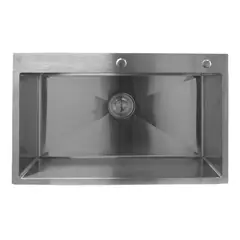 MODERN SPACE - Lavaplatos 75x45 Acero Inoxidable Plateado 2mm