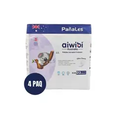 GENERICO - Pañales Aiwibi Ultra Suave XXG X4 88 Und