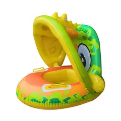 GENERICO - Flotador Inflable De Piscina Para Bebe Con Toldo Verde