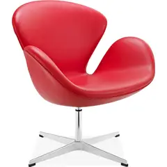 ARTIHOGAR - Silla Swan Poltrona Color Rojo