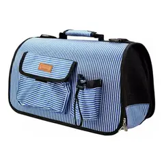 GENERICO - Bolso Transportador Viaje Para Perros Y Gatos Talla M Azul