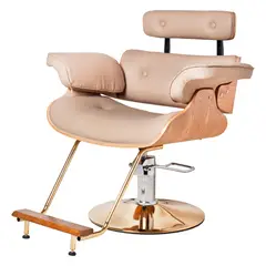 IMPOSALON - Silla de peluquería hidráulica nude con madera