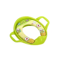 BABYLUNA - Adaptador para WC Suave y Acolchonado con Asas Bebé Verde