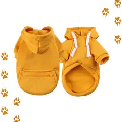 GENERICO - Poleron Amarillo con Capucha Talla S