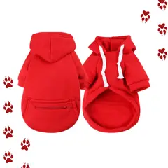 GENERICO - Poleron Rojo con Capucha Talla M