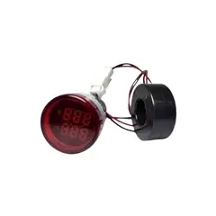 GENERICO - Luz Piloto Led Roja Amperimetro Voltimetro 0-100A 50-500VAC 22mm