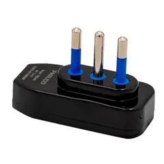 PHILCO - Enchufe Macho Horizontal 2p T Color Negro - Malik