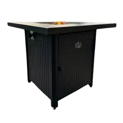 KLYMA - Mesa de Fuego Terraza QUARE + Vidrios Protectores