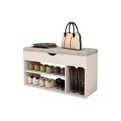 IRM - Zapatero Organizador Zapatos Banca Probador De Zapatos BLANCO.
