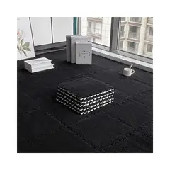 GENERICO - Set 10 Alfombras Goma Eva Peluda Niños Piso Felpa 30x30cm
