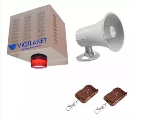 Alarma Comunitaria 20w 2 Tono + 2 Controles