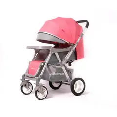 LUBABYCAS - Coche de Paseo Reversible Rubik Rosado