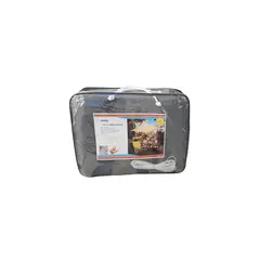 GENERICO - Vela Sombreadora 2x4 HDPE Rectangular Gris Sombra 95