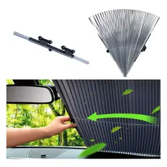 GENERICO - Cortina Plegable de 65 cm para Auto con Protección Solar