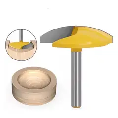 KUANGYE - Fresa Madera Vaciado Fondo Plato Toma ¼ X 44.5