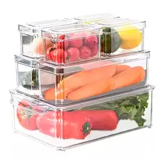 OFERTABKN - Organizador Refrigerador Cocina Set 7 Contenedores Con Tapa