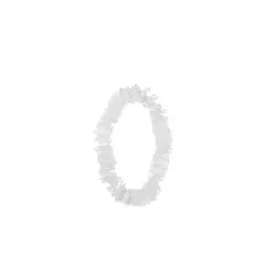 GENERICO - Collar Cotillón Hawaiano Blanco 12 Cm