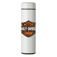 GENERICO - TERMO DIGITAL CON TERMÓMETRO - HARLEY DAVIDSON - 450 ML