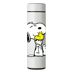 GENERICO - TERMO DIGITAL CON TERMÓMETRO - SNOOPY - 450 ML