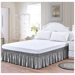 GENERICO - Faldón de cama - Faldones para base cama King GRIS…