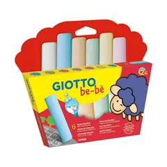 GIOTTO - Set 6 Tizas de Colores Lavables Jumbo